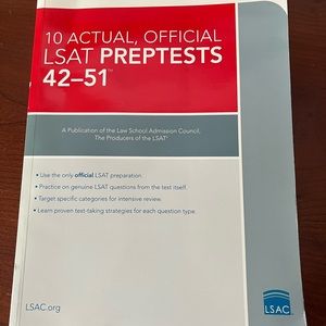 10 Actual, Official LSAT PrepTests (can be purchased as a bundle or separately)